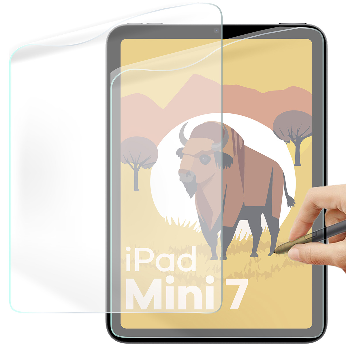 Folia imitująca papier Bizon Film Tab Papirus Duo do iPad Mini 7 gen. 2024 / iPad Mini 6 gen. 2021